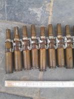 . 50 lege afgeschoten hulzen met kogelriem, Verzamelen, Ophalen