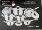 Kookpottenset Inox, Novaline advanced metal collection, Huis en Inrichting, Ophalen, Nieuw, Inox, Pannenset