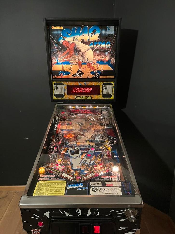Très beau flipper Shaq attaq en bon état général, Collections, Machines | Flipper (jeu), Utilisé, Électronique, Gottlieb, Enlèvement