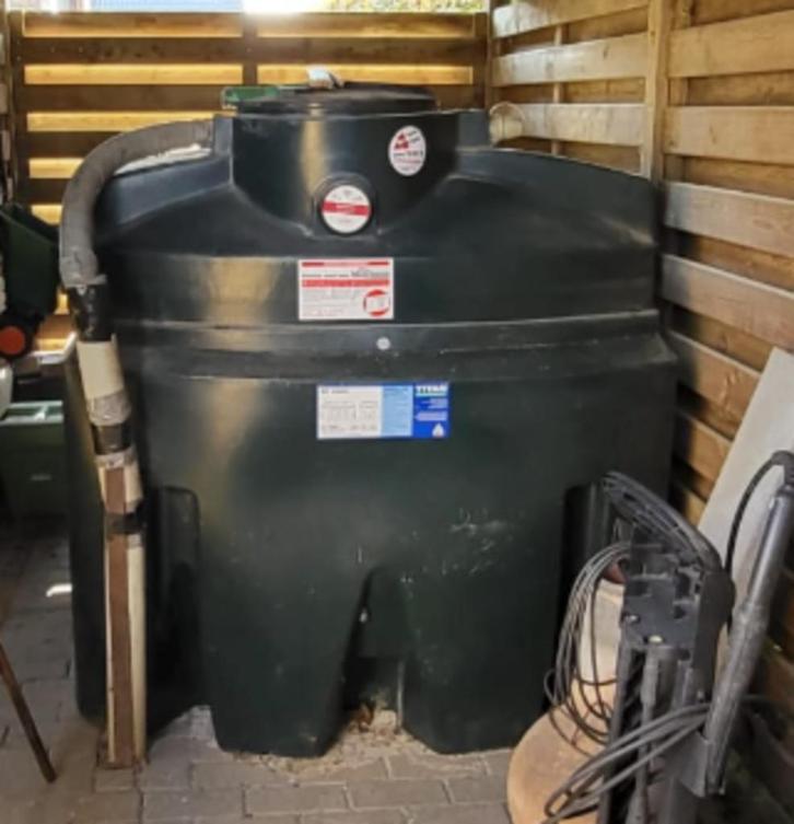 Stookolietank I Mazouttank 2500L met keuring, Doe-het-zelf en Bouw, Verwarming en Radiatoren, Zo goed als nieuw, Ophalen
