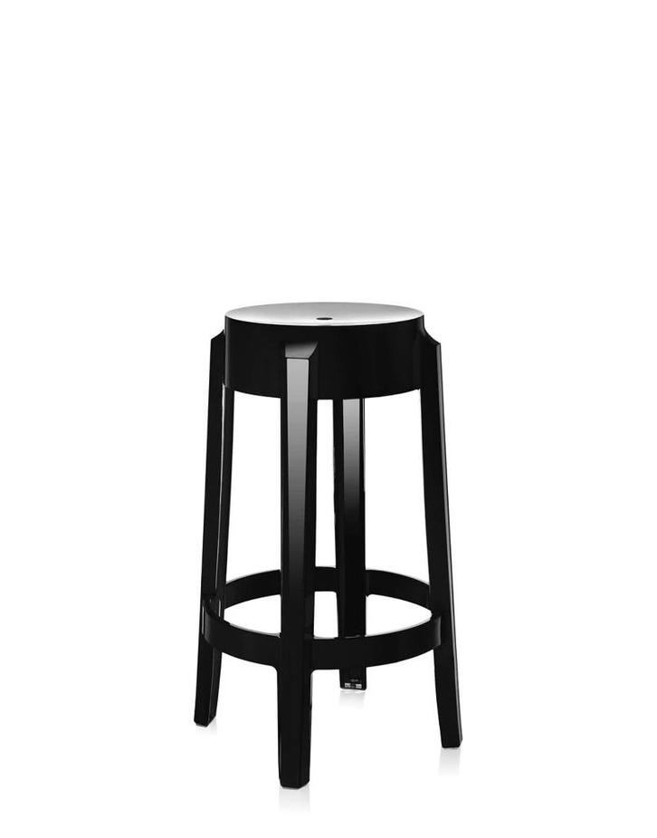 2 Tabourets Kartell Charles Ghost 65cm - NEUFS, Huis en Inrichting, Krukjes, Nieuw, Kunststof, Ophalen