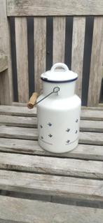 bouilloire en émail à motif floral, Antiquités & Art, Enlèvement ou Envoi