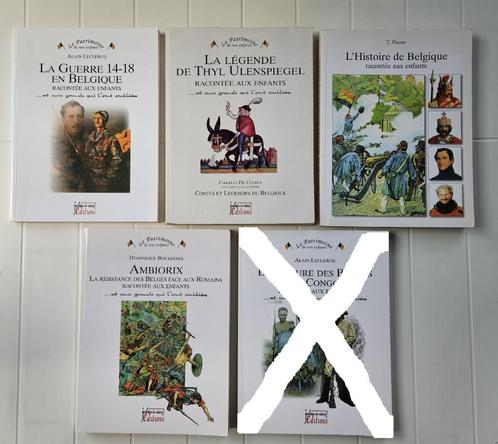 5 Livres - Collection "Le Patrimoine de nos enfants", Livres, Histoire nationale, Utilisé, Enlèvement ou Envoi