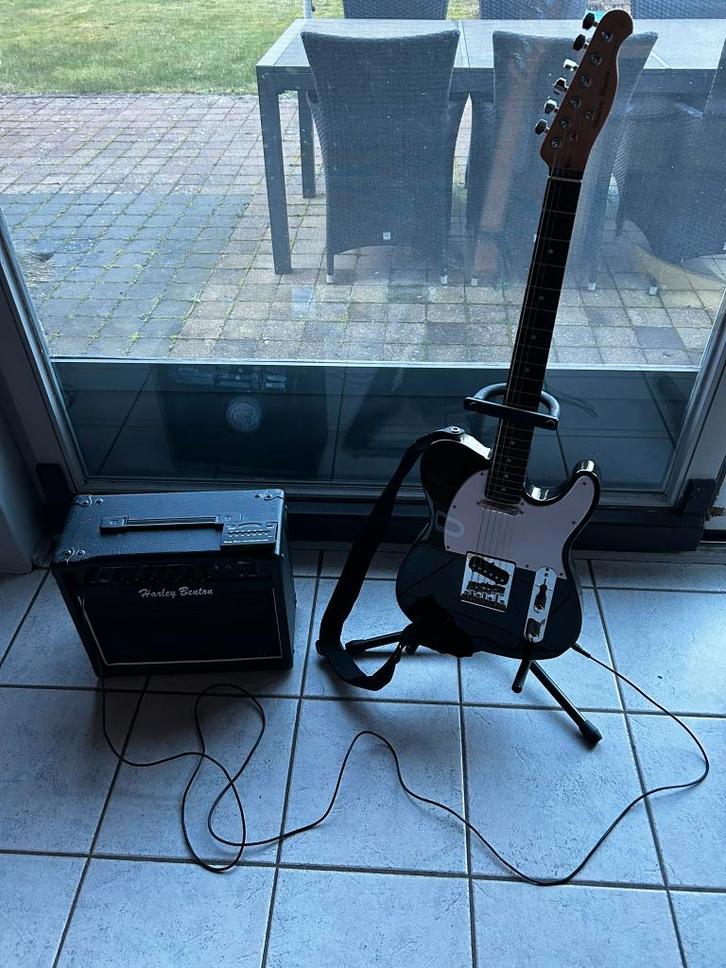 Harley Benton TE-20 BK Standard Series met versterker HB-20R, Musique & Instruments, Instruments à corde | Guitares | Électriques