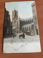 Prachtige postkaart Gent: Sint Bavo kerk -1907, Verzenden, Voor 1920, Gelopen, Oost-Vlaanderen
