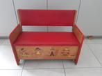 Vintage kinderbankje met opbergruimte, Chaise(s), Enlèvement, Utilisé