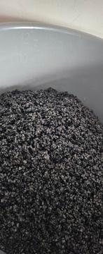 Gravier Nero black aquarium a donner +/-20kg, Tuin en Terras, Grind, Keien en Split, Ophalen, Gebruikt, Grind