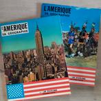 L'amérique sa géographie 1 & 2 Collection timbre Tintin TBE, Livres, Album d'images, Enlèvement ou Envoi