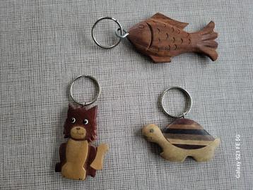3 Dieren sleutelhangers beschikbaar voor biedingen