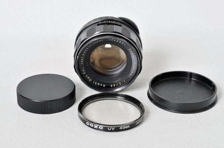 VENDU  l'ensemble :    PENTAX-lenzen in 50 mm, 55 mm, Audio, Tv en Foto, Fotocamera's Analoog, Gebruikt, Spiegelreflex, Pentax