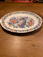 Beau grand bol de service coloré en forme de paon, Antiquités & Art, Enlèvement ou Envoi