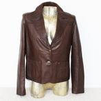 Prachtige Zacht Leren Transmission Jas (L) € 75,-, Bruin, Verzenden, Transmission, Maat 42/44 (L)
