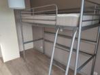 Metalen hoogslaper + matras (nieuwstaat), Ophalen, Zo goed als nieuw, Eenpersoons, Hoogslaper