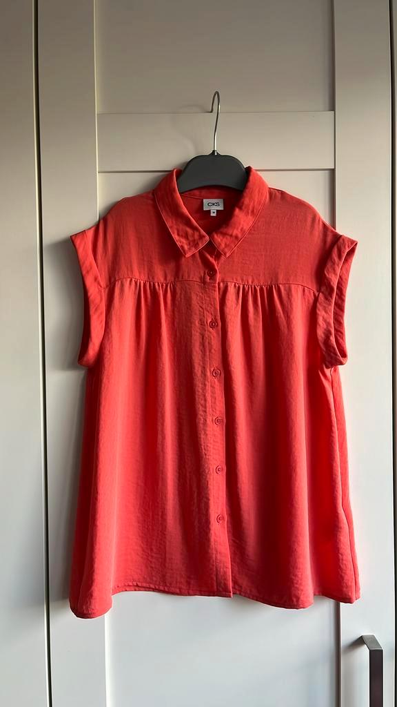 Mouwloos hemdje, CKS, maat 164, Kinderen en Baby's, Kinderkleding | Maat 164, Zo goed als nieuw, Meisje, Overhemd of Blouse, Ophalen of Verzenden