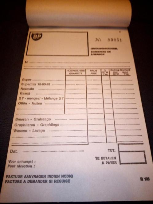 BP pakbonboek, Verzamelen, Merken en Reclamevoorwerpen, Zo goed als nieuw, Overige typen, Ophalen of Verzenden
