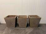 3 prachtige stenen bloempotten - 59€ samen, Tuin en Terras, Ophalen, Zo goed als nieuw, Steen