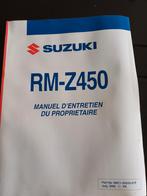 Manuel RMZ, Motos, Pièces | Suzuki
