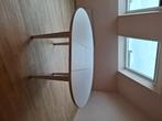 Houten uitschuifbare tafel te koop, Huis en Inrichting, Ophalen, Gebruikt, Neutraal, Vijf personen of meer