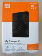 Nieuwe externe harddisk WD My Passport 5 TB, Computers en Software, Harde schijven, HDD, Nieuw, 5TB, Laptop