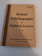 Samenvatting van de spelling- en leesregels, H. Berthet, Boeken, Ophalen of Verzenden, Gelezen