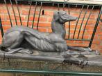 statig hond liggende windhond galgo greyhound whippet, Tuin en Terras, Tuinbeelden, Ophalen, Nieuw, Beton