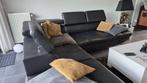 GRATIS zwart modern hoek salon, Huis en Inrichting, Ophalen, Gebruikt