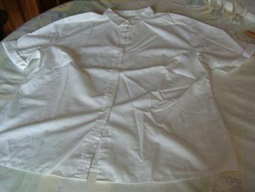chemisier chemise taille 46 blanc Peter Hahn long 70 cm, Taille 46/48 (XL) ou plus grande, Enlèvement ou Envoi, Comme neuf, Peter Hahn