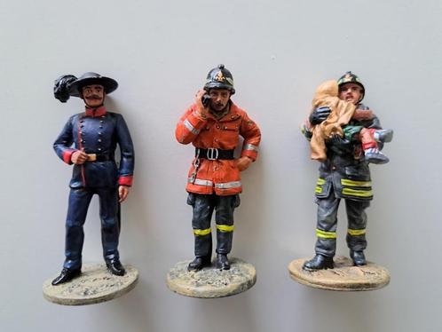 Del Prado - Vol metalen Brandweermannen - Italië, Verzamelen, Poppetjes en Figuurtjes, Zo goed als nieuw, Ophalen of Verzenden