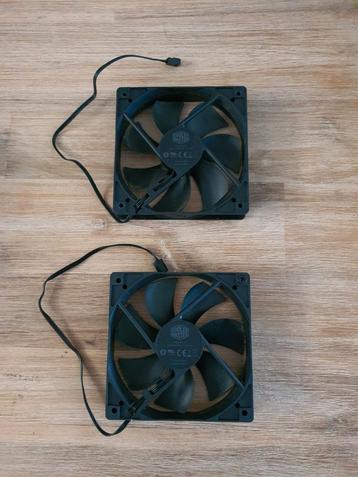 2x coolermaster pc fans 120mm