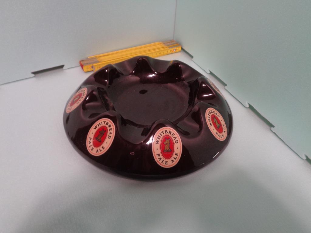 Oude zeer grote ovale asbak MET BROOD PALE ALE met pe, Ophalen of Verzenden, Gebruikt, Asbak