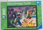 Puzzel Minecraft 100 stuks, Enlèvement, Plus de 50 pièces, Comme neuf, 6 ans ou plus