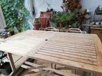Tuintafel in teak, Ophalen, Gebruikt, Rechthoekig, Teakhout