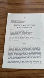 zuster Alice Vanvolsem, Verzamelen, Bidprentjes en Rouwkaarten, Verzenden, Bidprentje