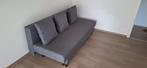 Grijze Ikea slaapbank voor 2 personen zo goed als nieuw, Ophalen, Zo goed als nieuw, Tweepersoons, Grijs