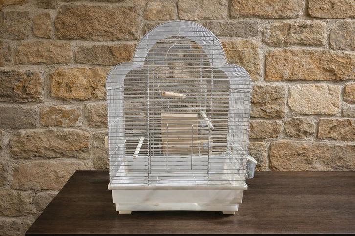 Cage à oiseaux blanche 66 x 51 x 32, Animaux & Accessoires, Oiseaux | Cages & Volières, Cage à oiseaux, Synthétique, Enlèvement