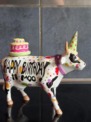 Cow Parade Gelukkige verjaardag voor Moo Juan Andreu & Mike  beschikbaar voor biedingen