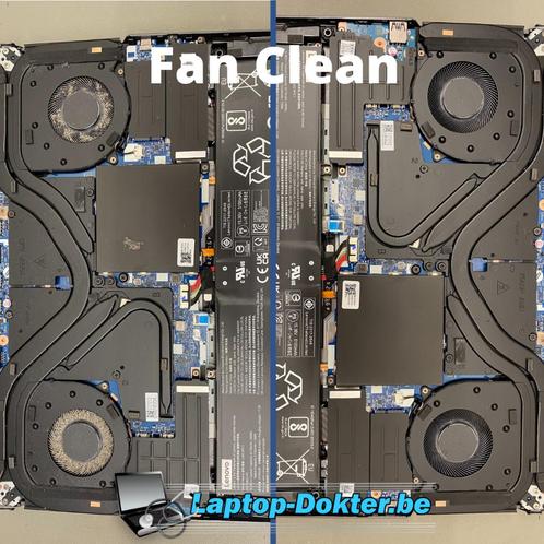 Laptop onderhoud - Fan clean, Computers en Software, Windows Laptops, Zo goed als nieuw, Ophalen of Verzenden