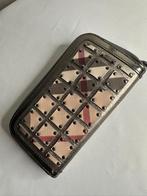 Burberry Nova Check portemonnee met rits en metalen noppen., Ophalen, Zo goed als nieuw, Overige kleuren, Overige merken