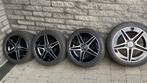 Mercedes 18 inch AMG velgen voor C-klasse met winterbanden, Auto-onderdelen, Ophalen, 18 inch, Gebruikt, 255 mm