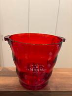Ijsemmer Mumm, in rood plexiglas, 20 cm hoog en breed boven, Ophalen of Verzenden, Zo goed als nieuw