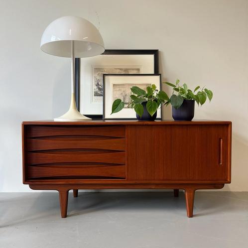 - Compact dressoir, teak -, Huis en Inrichting, Kasten | Overige, Ophalen of Verzenden