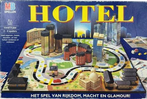 Hotel MB Hasbro bordspel gezelschapsspel spel compleet 1996, Hobby en Vrije tijd, Gezelschapsspellen | Bordspellen, Zo goed als nieuw