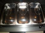 Multifunctionele buffetverwarmer/warmhoudplaat 3x2.5liter, Ophalen of Verzenden, Zo goed als nieuw, Vrijstaand, Elektrisch