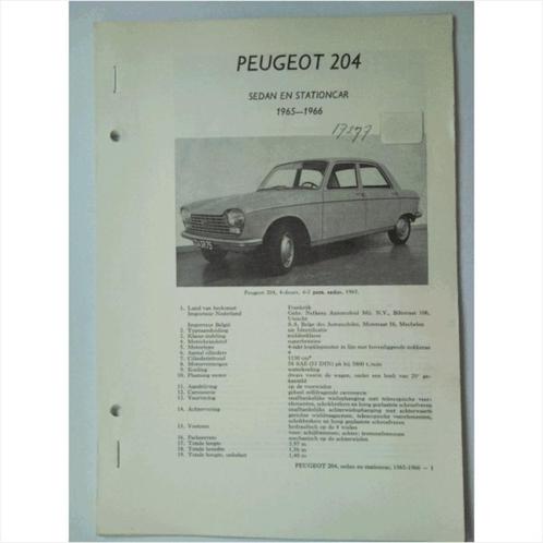 Peugeot 204 Vraagbaak losbladig 1965-1966 #1 Nederlands, Livres, Autos | Livres, Utilisé, Peugeot, Enlèvement ou Envoi