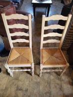 2 x rieten stoelen, Antiek en Kunst, Ophalen