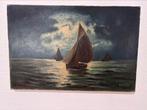 Zeeschilderij gesigneerd en gedateerd 1929, Ophalen of Verzenden