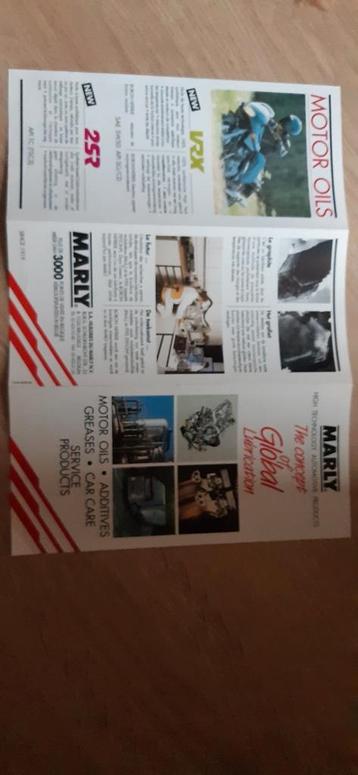 Marly motor oils , reclamefolder Black Gold Additives beschikbaar voor biedingen