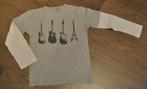 34. t-shirt manches longues garçon"motif guitare"134/140, Kinderen en Baby's, Kinderkleding | Maat 134, Ophalen of Verzenden, Gebruikt