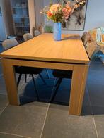 Tafen incl 6 stoelen, Huis en Inrichting, Tafels | Eettafels, Ophalen, Gebruikt, Vijf personen of meer, Rechthoekig