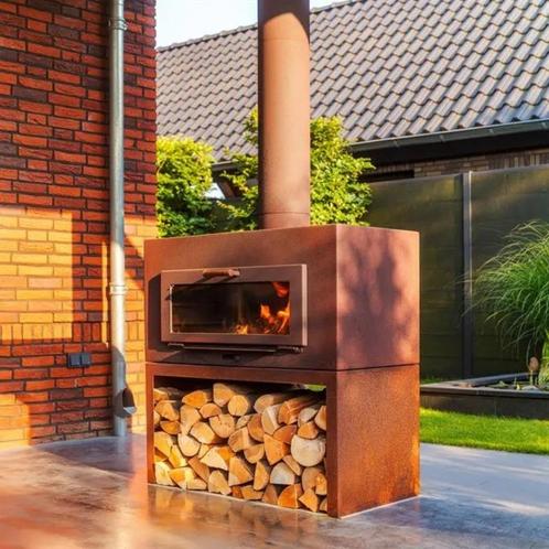 Cortenstaal buitenhaard, tuinhaard, barbecue, grill, Tuin en Terras, Tuinhaarden, Nieuw, Ophalen of Verzenden